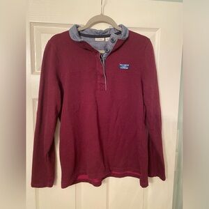 LL Bean maroon pullover